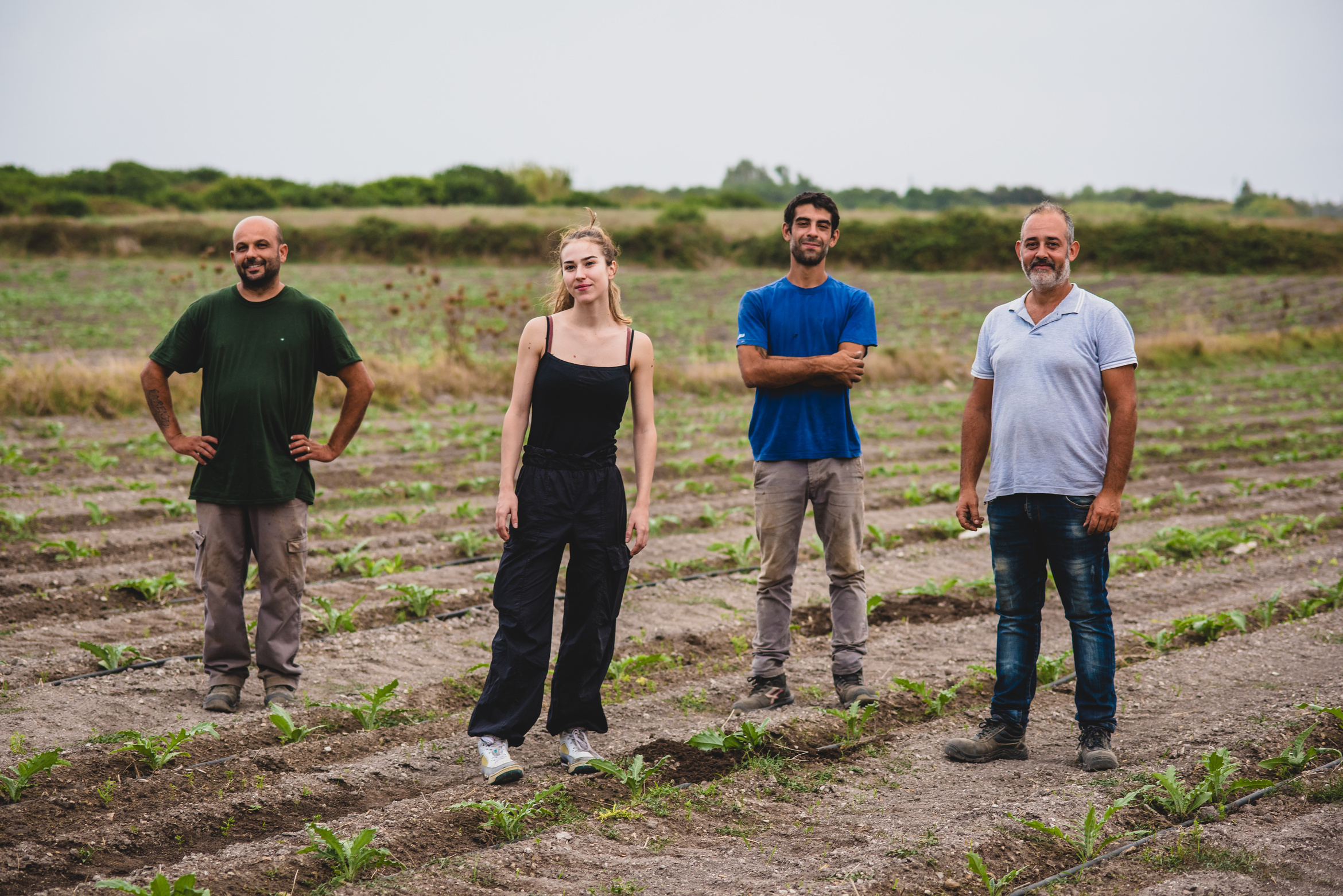 Regenerative Farming Group of Farmers in a Field